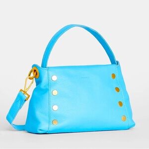 Hammitt Bryant Medium sea Sprite blue and brushed gold; nwt